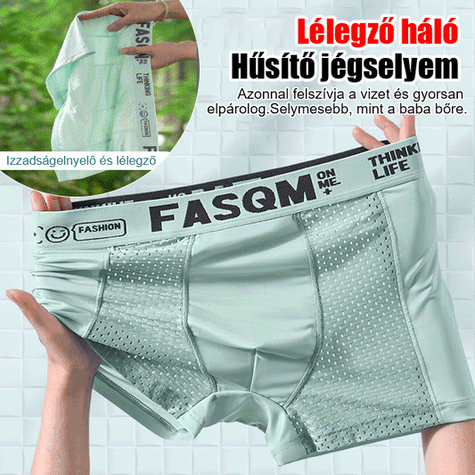 ⏰🔥Oferta ograniczona czasowo🔥【kup 3 otrzymaj 3 za darmo】(6 sztuk) męskie bokserki z lodowego jedwabiu z oddychającą siatką