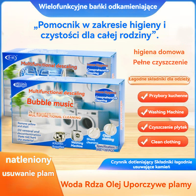 🔥【Kup 2 pudełka, a 2 otrzymasz gratis】✨【Szybkie czyszczenie】🔥Wielofunkcyjne musujące tabletki czyszczące do użytku domowego