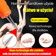 🛒 🦆【Kup 1, drugi GRATIS! - 64,50 zł/szt.】Urządzenie elektryczne do szybkiego usuwania sierści u drobiu-Wysoce skuteczne usuwanie drobnych włosków bez uszkadzania skóry.