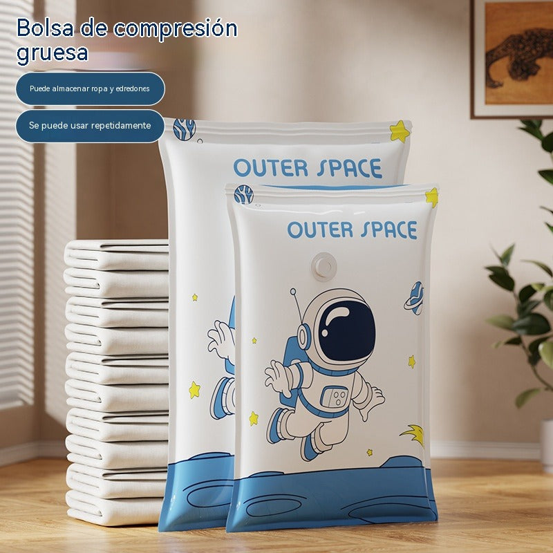🧳【Zestaw 5 sztuk】💨 Duża, kompresyjna torba próżniowa: nie wymaga pompki, jest szczelna i idealnie nadaje się do oszczędzania miejsca w walizkach i w domu ✈️