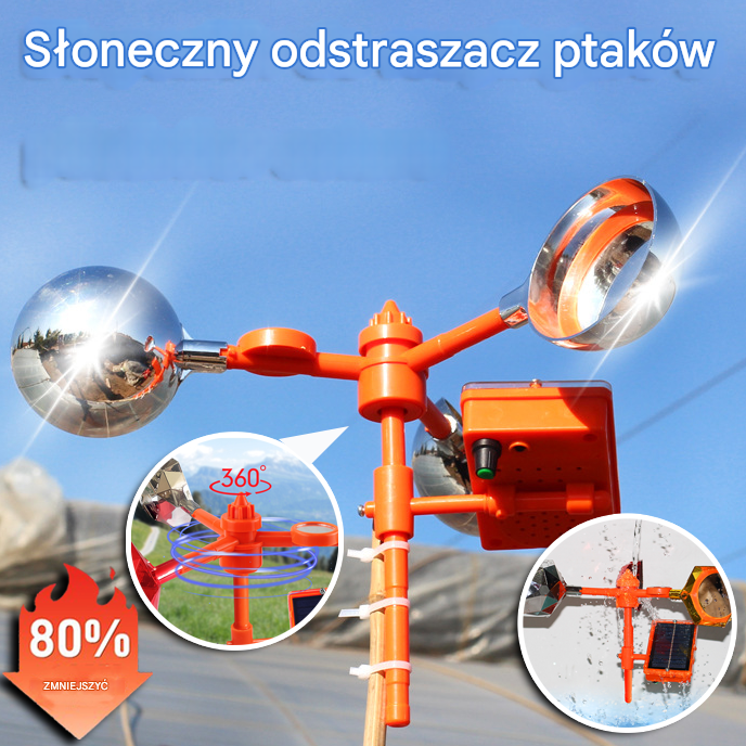 👍🐦Odstraszacz ptaków Skuteczny odstraszacz ptaków, łatwy w montażu