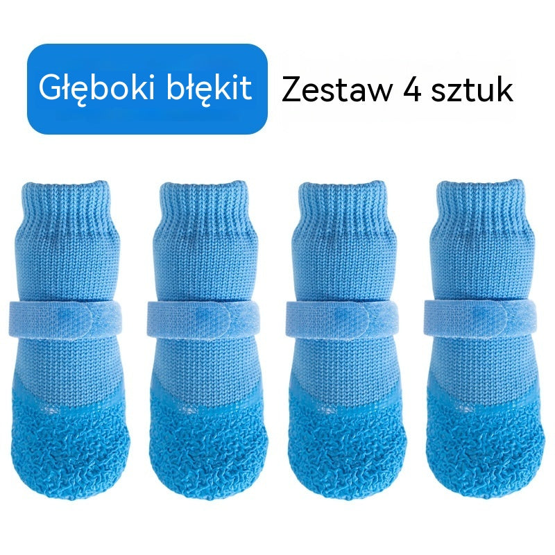 🐕🧦【KUP 1 ZESTAW, OTRZYMAJ 1 ZESTAW】W sumie 8 skarpetek dla psa 🎁 Wodoodporne silikonowe gumowe buty | Antypoślizgowe i trwałe  (1 zestaw = 4 sztuki)