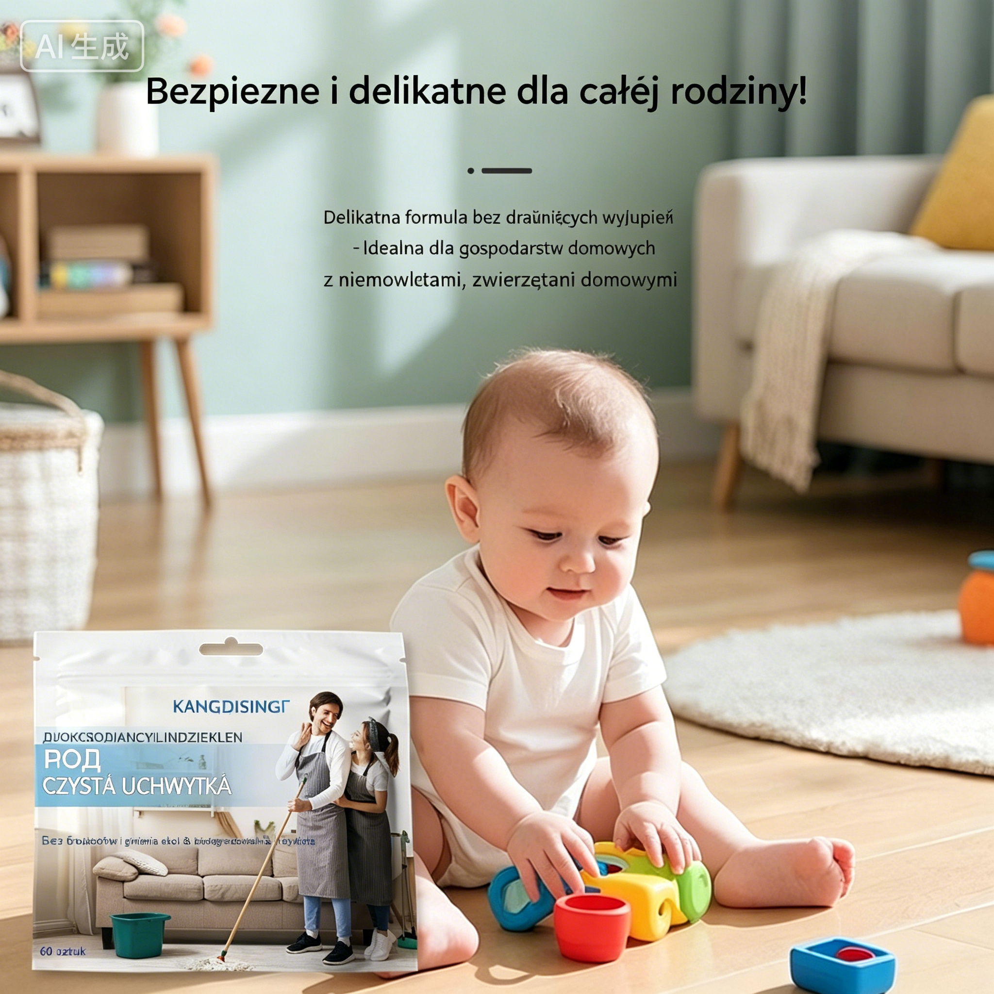 🧼✨ 240 tabletek czyszczących 3w1 | Antybakteryjne i odświeżające | Do podłóg, płytek i kampera
