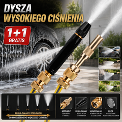 💦🚗 10× Większe Ciśnienie Wody! 🔥 Kup 1, drugi GRATIS 🔫 Pistolet wysokociśnieniowy z wieloma trybami natrysku