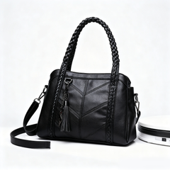 👜💟【50% ZNIŻKI】Torba z miękkiej skóry, torebka, duża pojemność, trzy przegrody, wodoodporna i odporna na zarysowania
