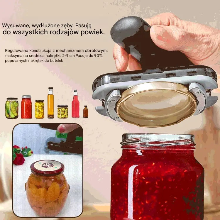 🎁🔥 2 SZT. ZA 99 ZŁ – KUP 1, DRUGI GRATIS! 💪 Koniec z mocno zakręconymi słoikami – otwieraj bez wysiłku!