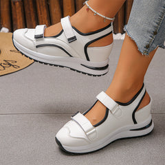 Damskie buty codzienne na grubej podeszwie – przewiewne i wygodne – styl sportowo-elegancki, rozmiary 35–44