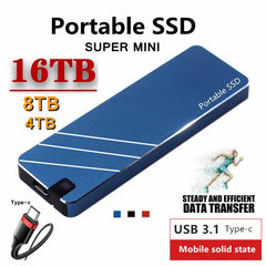 🔈🔈TERAZ 50% ZNIŻKI【Mały zewnętrzny dysk SSD】Wysoka prędkość transferu, kompaktowa konstrukcja, niewielka waga, ochrona przed wstrząsami, stabilność
