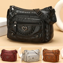 💐 -50%! 🎁 Miękka damska torebka crossbody z PU 👜 Wiele kieszeni – wszystko pod ręką i bez bałaganu 🔑✨