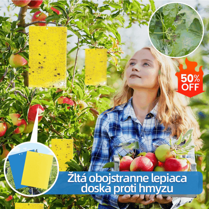 🔥【30 szt.】【Oferta ograniczona czasowo】💥Żółta dwustronna tablica zabezpieczająca przed owadami