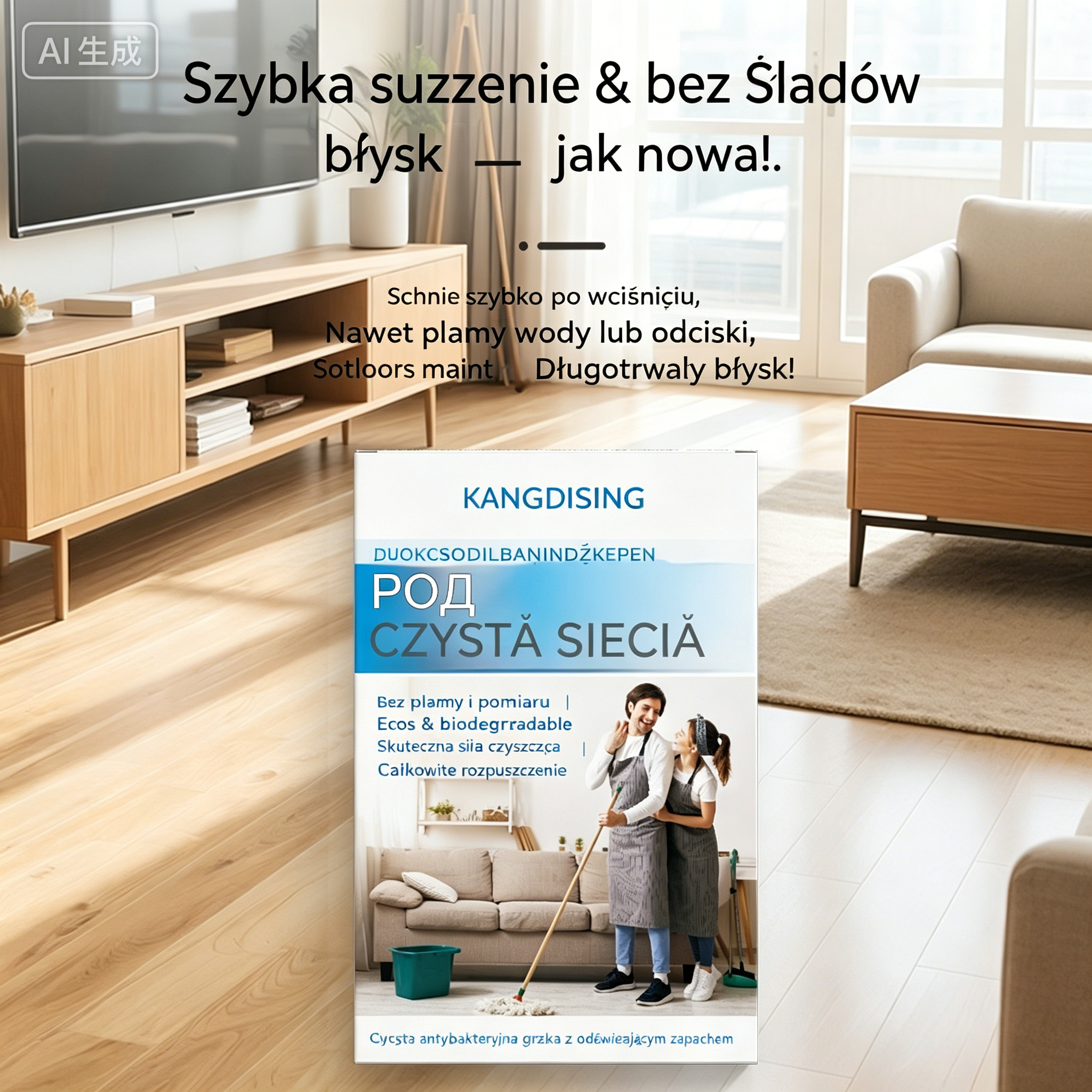 🧼✨ 240 tabletek czyszczących 3w1 | Antybakteryjne i odświeżające | Do podłóg, płytek i kampera