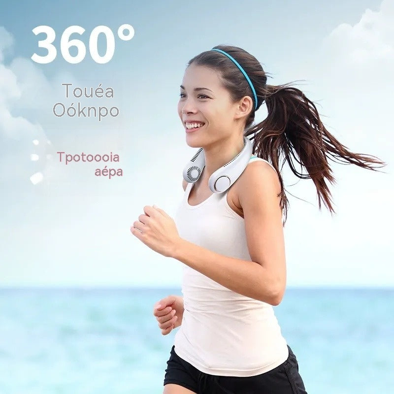 💨 Wentylator na szyję 360° – cichy, lekki i idealny na lato 🌞