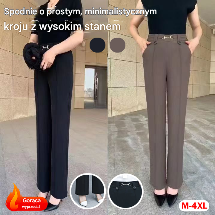 【50% zniżki】Nowość wiosenna 2026 Wysokiej jakości spodnie z prostymi nogawkami Slim Fit