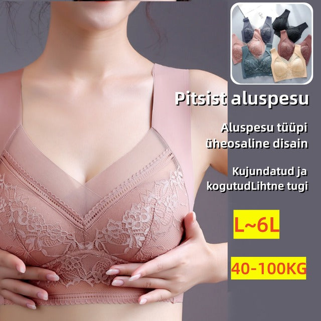 【Kup 2, a otrzymasz 2 gratis】【40-110 KG】Damski wygodny, bezszwowy koronkowy biustonosz