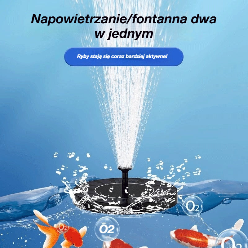 💥 Fontanna słoneczna z pompą wodną