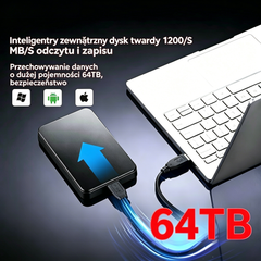 🔥 Tylko teraz! Przenośny dysk 64 TB 💾 Szybki USB 3.0, duża pojemność i wygoda w podróży ⚡