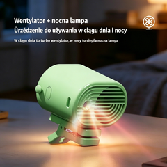 🌬️ Przenośny Wentylator Klipsowy – Ochłoda w Kilka Sekund! Mocny nawiew • Cicha praca • Z wyświetlaczem LED