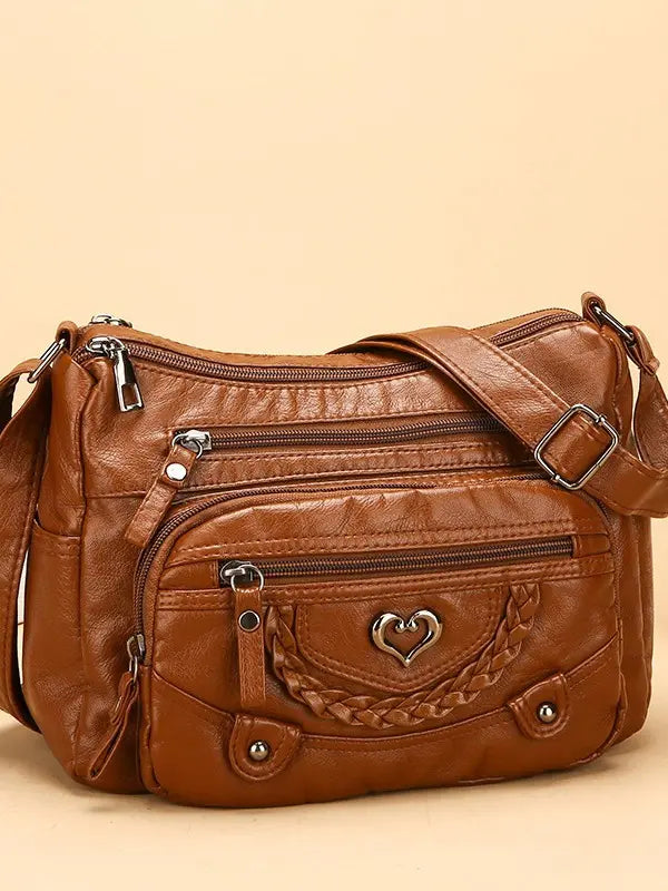 💐 -50%! 🎁 Miękka damska torebka crossbody z PU 👜 Wiele kieszeni – wszystko pod ręką i bez bałaganu 🔑✨