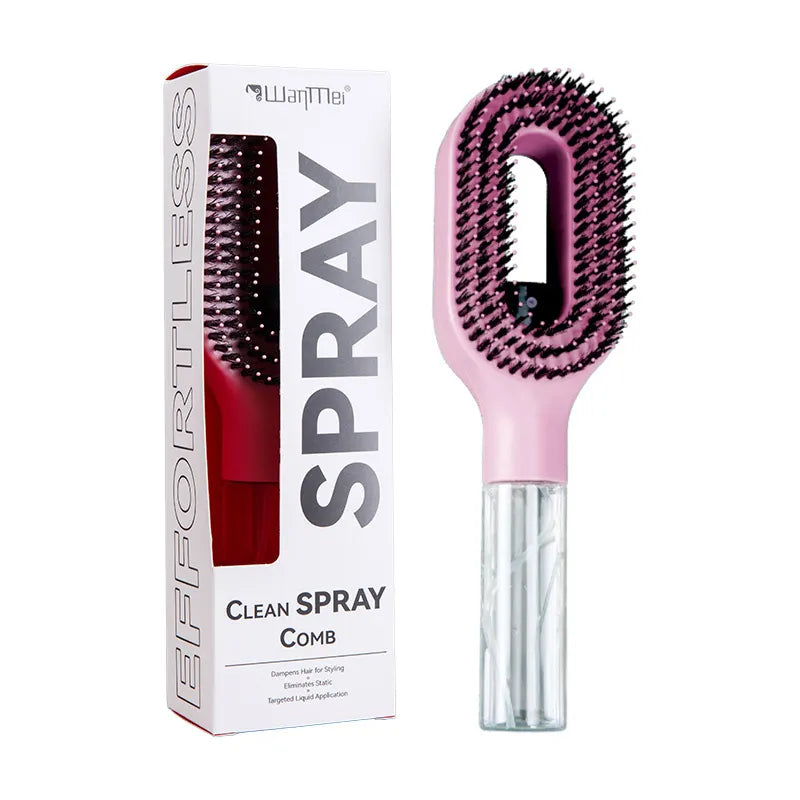 💆‍♀️💧 -50%! Hit 2026! Wielofunkcyjna szczotka prostująca z mgiełką nawilżającą i masażem skóry głowy 🔥