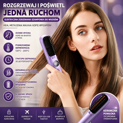 🔥👱‍♀️Bezprzewodowa prostownica do włosów z wyświetlaczem LED✨ - 3 ustawienia temperatury, długotrwałe utrwalenie i dłuższa żywotność baterii✅