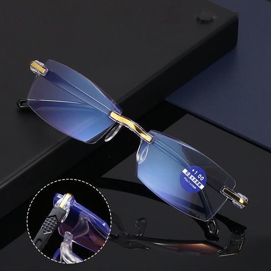 ✨👓 【Unisex】 Modne i chroniące wzrok okulary o wysokiej rozdzielczości, zapobiegające niebieskiemu światłu i chroniące przed upadkiem, trwałe okulary do czytania
