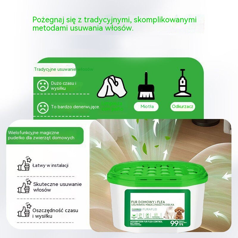 🔥 OFERTA 2026 - Magiczne pudełko do usuwania sierści zwierząt i nieprzyjemnych zapachów w domu【Kup 1, a 1 dostaniesz gratis】