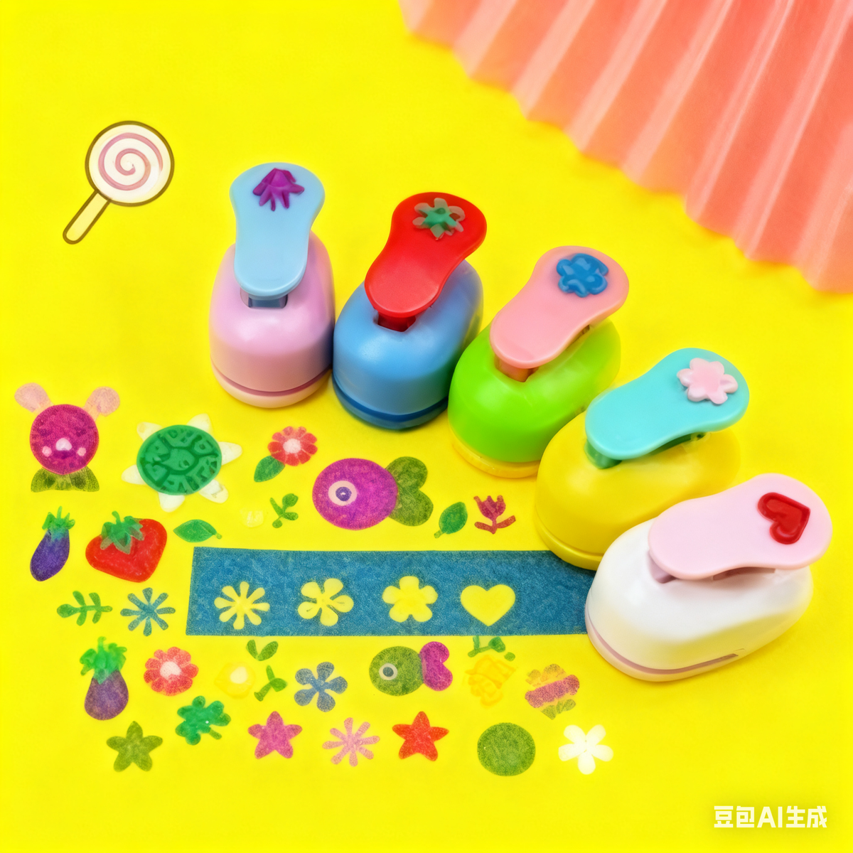🎁 10 sztuk w cenie 5! Mini dziurkacze dla dzieci ✂️✨