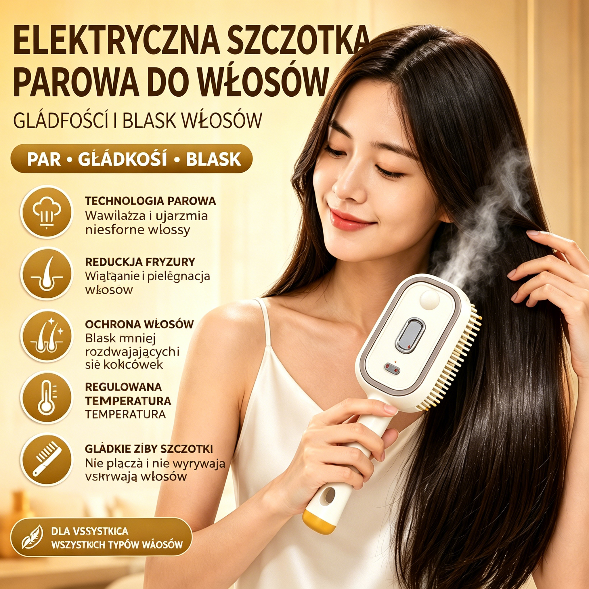 💨🔥 -50%!! ✨【Grzebień z rozpylaczem】 Pielęgnacja olejkami eterycznymi, zapobiega wypadaniu włosów, masuje skórę głowy⚡