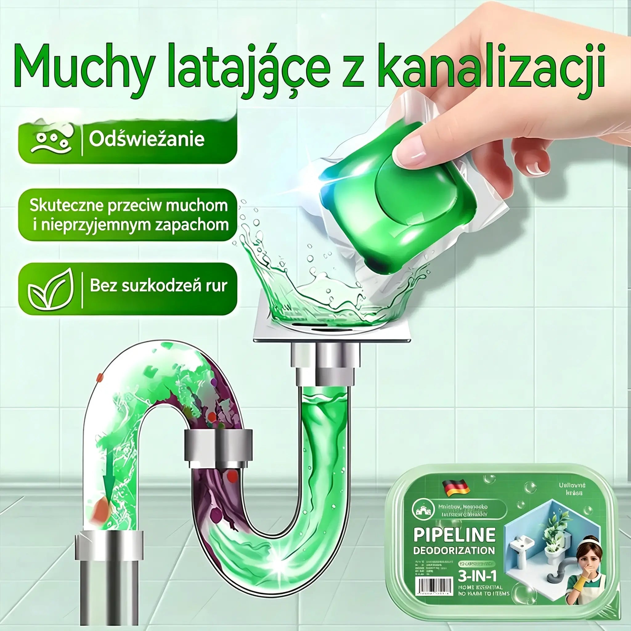✨🚿 1+2 GRATIS = 150 kapsułek 🎉 Bioenzymatyczna pomoc na nieprzyjemny zapach z
