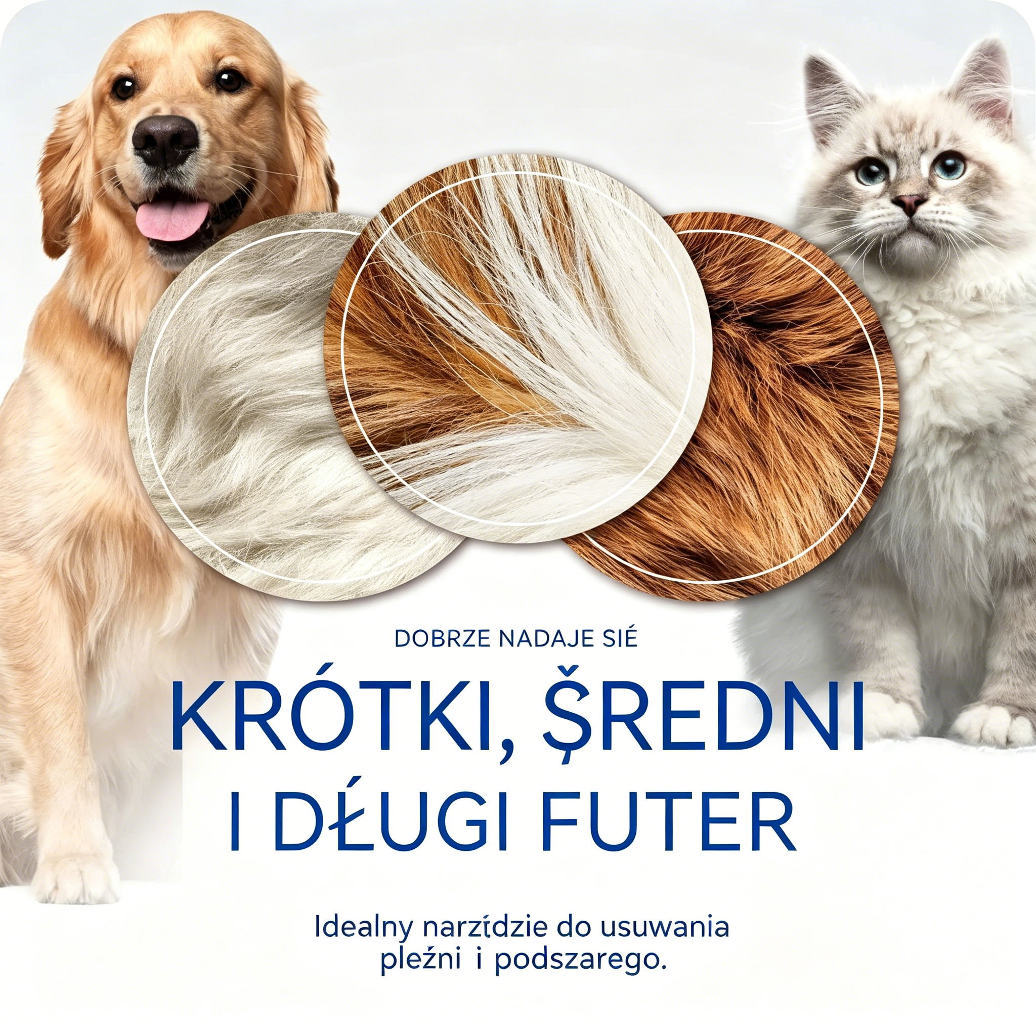 🐾🐱【Kup 1, a 1 dostaniesz gratis!】 Szczotka do usuwania sierści zwierząt domowych: ✨dwustronna, zaokrąglona główka szczotki szybko rozczesuje i usuwa luźną sierść, nie uszkadzając przy tym skóry Twojego pupila💖