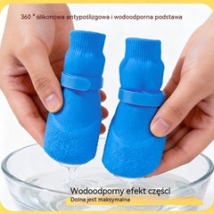 🐕🧦【KUP 1 ZESTAW, OTRZYMAJ 1 ZESTAW】W sumie 8 skarpetek dla psa 🎁 Wodoodporne silikonowe gumowe buty | Antypoślizgowe i trwałe  (1 zestaw = 4 sztuki)
