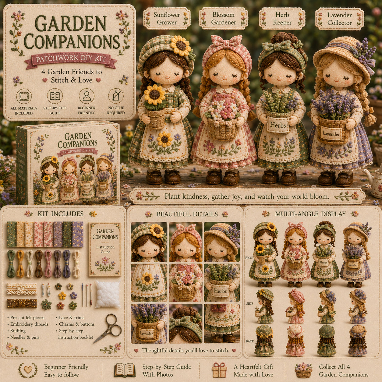 🎁Ostatni dzień: Skorzystaj z 49% zniżki! 🧵 Miniaturowy zestaw patchworkowy z serii Miniature World.