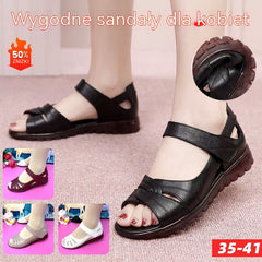 🔥【Oferta ograniczona czasowo】【35–41】Nowy model na lato – wygodne damskie sandały z prawdziwej skóry z miękką podeszwą