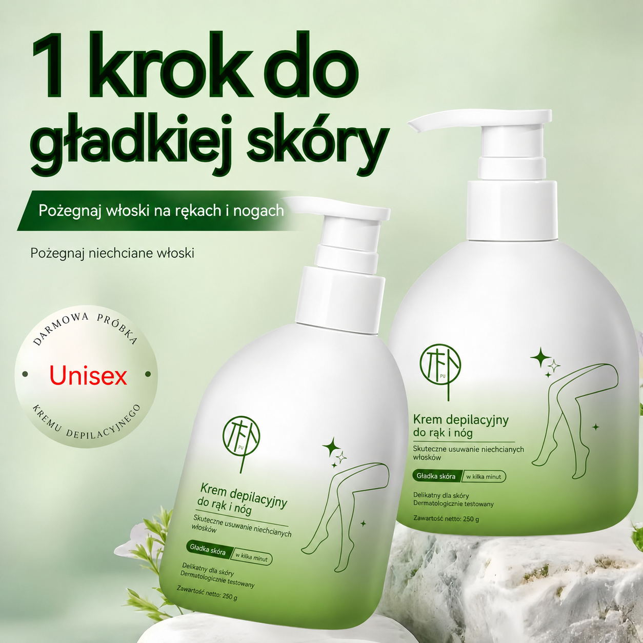 -50% ✨ Gładka skóra bez podrażnień! Delikatny zestaw do depilacji tylko teraz 🎁