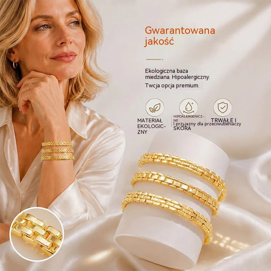✨ 50% zniżki! 📿🔷 Geometryczna bransoletka łańcuszkowa: Prosta, nowoczesna i wyrafinowana. Idealna do noszenia na co dzień lub jako ozdoba. Wygodna i uniwersalna. 💫