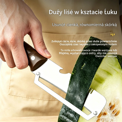 ✅【Kup 1, a 2 dostaniesz gratis!】🧅🔪 Wielofunkcyjny obierak kuchenny 3 w 1: obiera, kroi i otwiera butelki! 🔥
