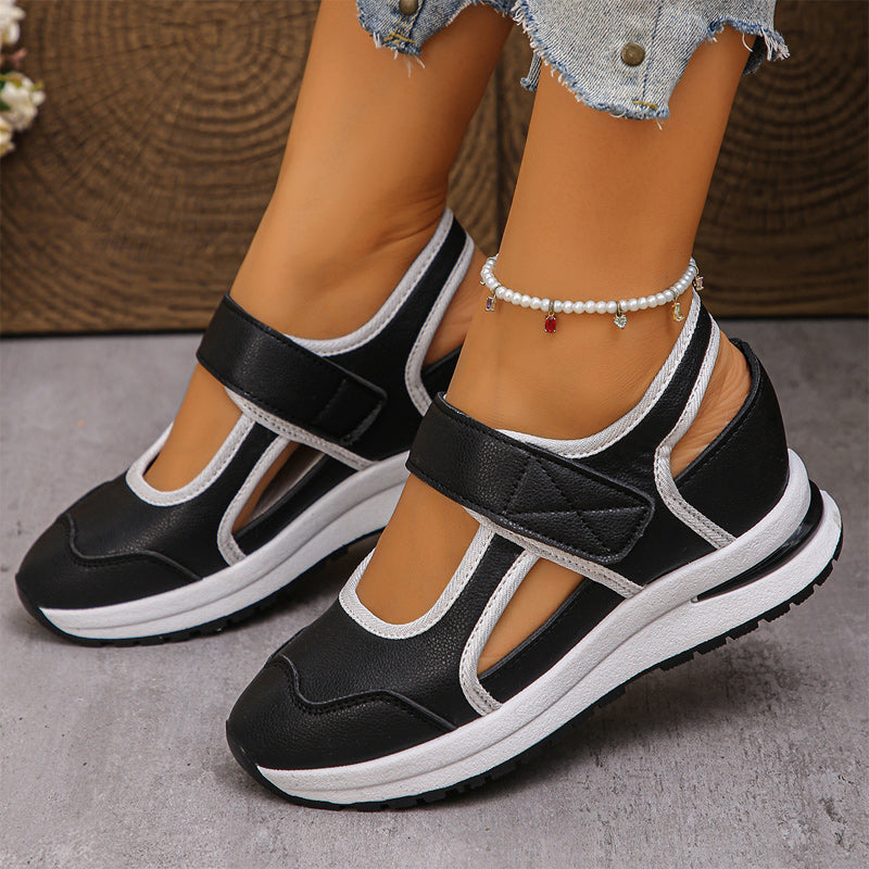 Damskie buty codzienne na grubej podeszwie – przewiewne i wygodne – styl sportowo-elegancki, rozmiary 35–44