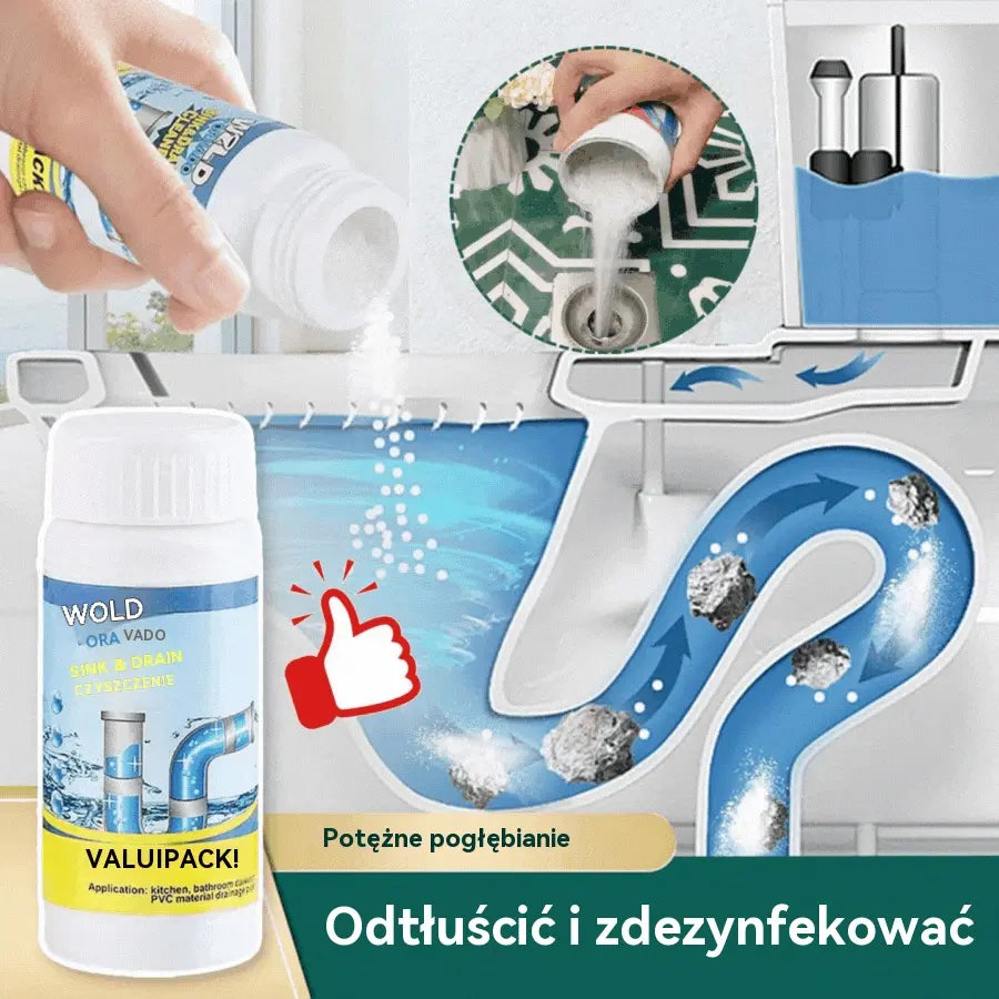 🎉🛁1+1 GRATIS ✨  Mocny środek do odpływów! Gęsta piana usuwa zatory, tłuszcz i brud w kilka minut