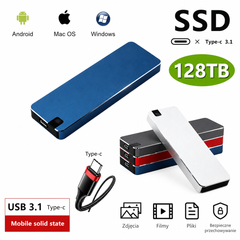⚡💾 Dysk Przenośny 128TB 📱💻 Superszybki Transfer Danych.Natychmiastowe Kopiowanie Zdjęć i Filmów