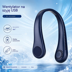 💨 Wentylator na szyję 360° – cichy, lekki i idealny na lato 🌞