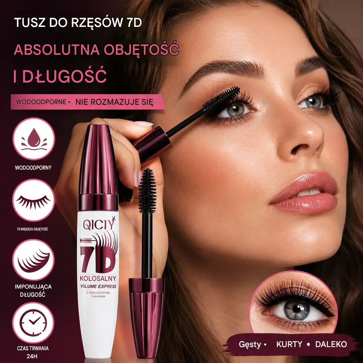 👁️ Tylko 99 zł！🔥 Kup 1, Odbierz 2 GRATIS! 3× Tusz do rzęs odporny na rozmazywanie 💖 Długotrwały efekt przez cały dzień!