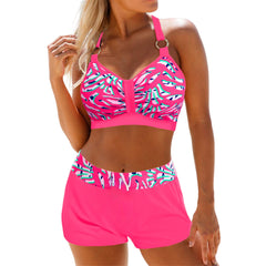 🌈Bestseller 🏆【40-120 kg】Nowy model bikini plus size, dwuczęściowy kostium kąpielowy z kolorowymi paskami i nadrukami ✅️Płatność przy odbiorze ✅️2 artykuły z 70% rabatem