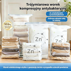 💥 -50% | Tylko 21,8 zł/szt. 💨 Zestaw 5 worków próżniowych ✈️ Bez pompki • Szczelne • Oszczędzają do 80% miejsca