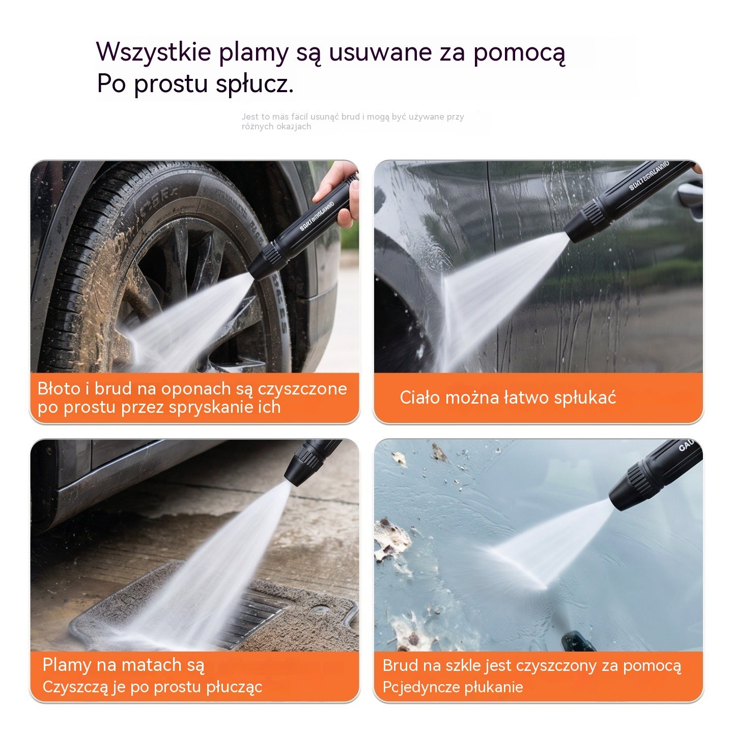 🔫🔥 Tylko dziś -50%! 2 szt. za 89 zł | Wysokociśnieniowy pistolet natryskowy do domu 🏠✨
