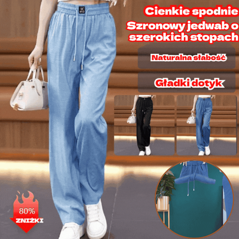 👖❤️【40-100 kg】2026 nowe wysokiej jakości miękkie, swobodne spodnie z drapowaniem