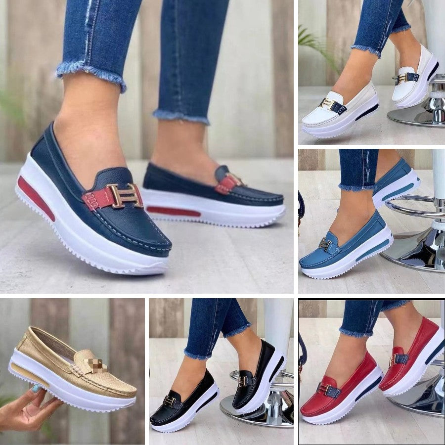 🔥🩰【Rozmiary 35-43】2026 Nowe modne buty damskie, buty casualowe z grubą podeszwą, miękkie i wygodne