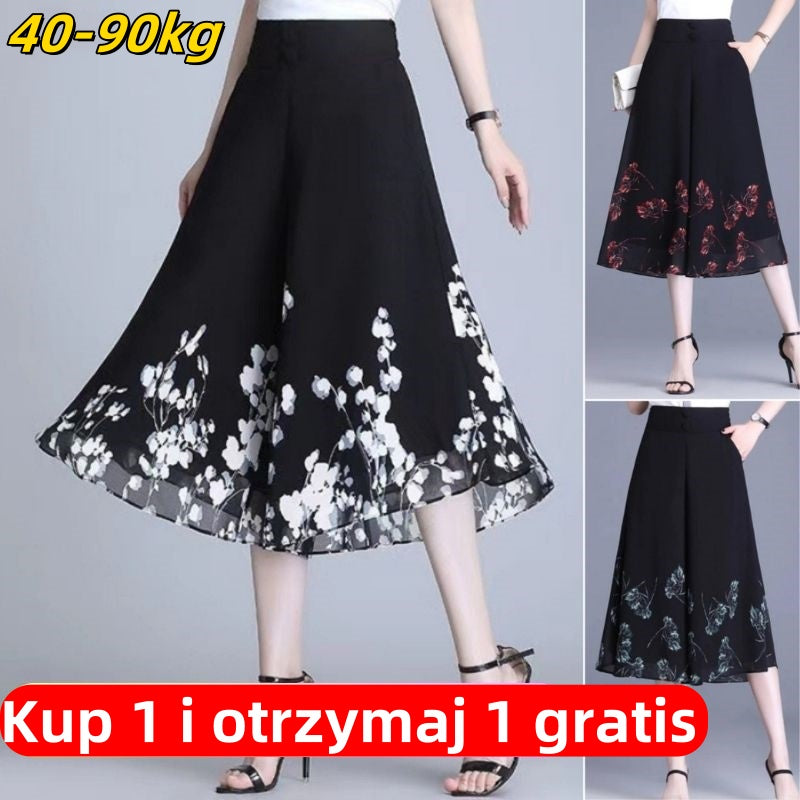 🔥49%OFF💃💥【Kup 1, otrzymaj 1 gratis】🔥2026 Nowe damskie letnie spodnie Cienkie szyfonowe spodnie casualowe z wysokim stanem (40 kg-90 kg)