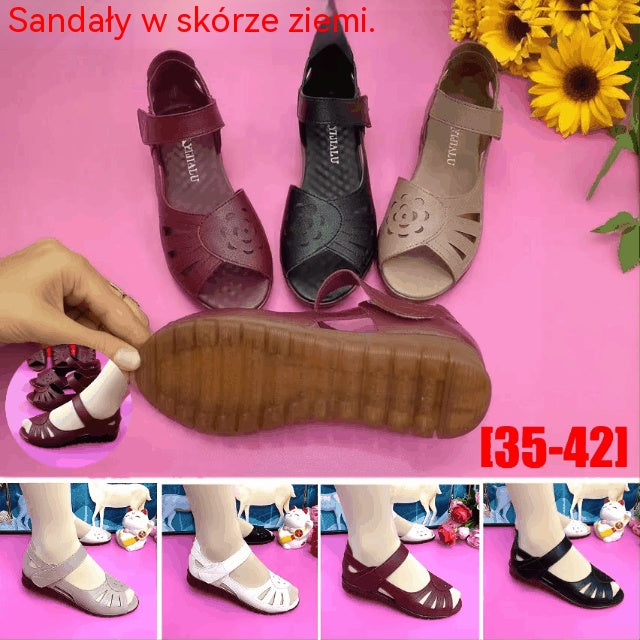 🔥【Oferta ograniczona czasowo】【35–41】Nowy model na lato – wygodne damskie sandały z prawdziwej skóry z miękką podeszwą