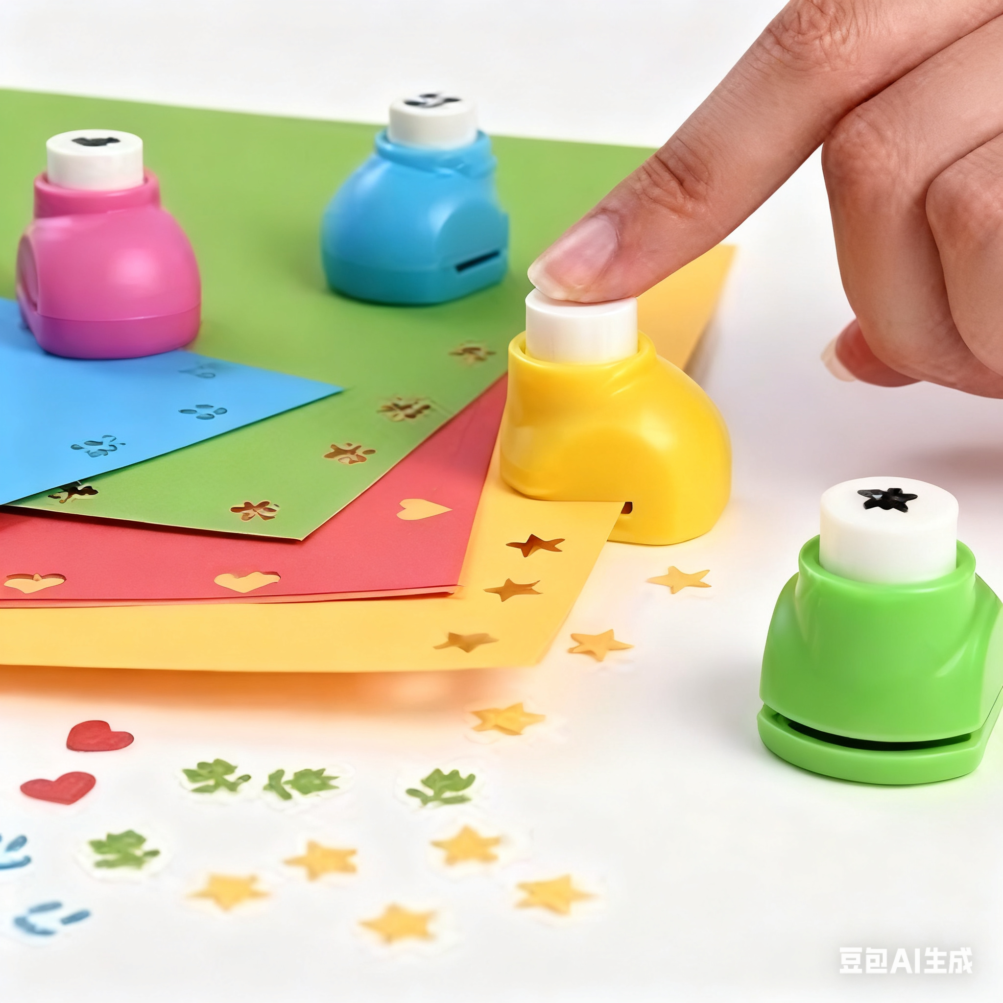 🎁 10 sztuk w cenie 5! Mini dziurkacze dla dzieci ✂️✨
