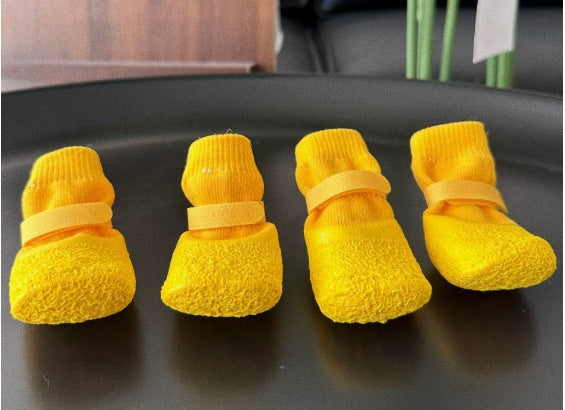 🐕🧦【KUP 1 ZESTAW, OTRZYMAJ 1 ZESTAW】W sumie 8 skarpetek dla psa 🎁 Wodoodporne silikonowe gumowe buty | Antypoślizgowe i trwałe  (1 zestaw = 4 sztuki)